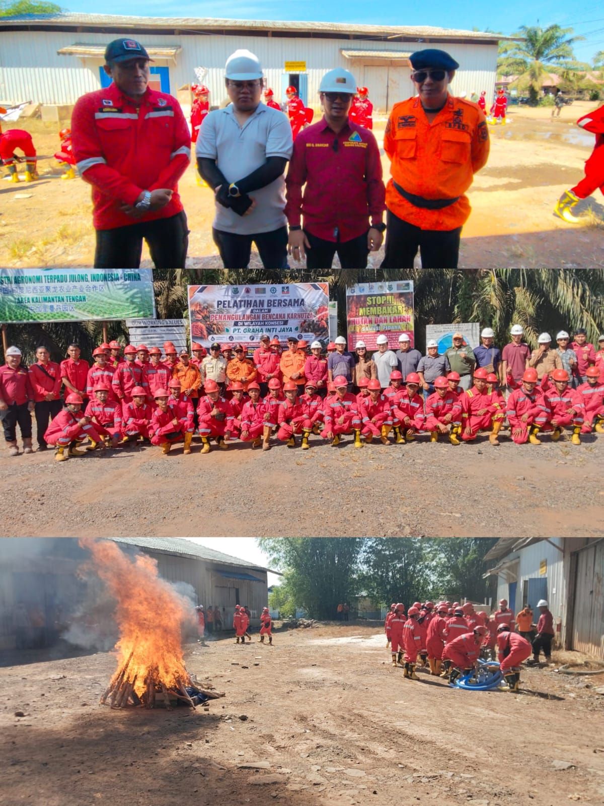 Perkuat Sinergi, Apel Kesiapsiagaan Karhutla.Siap Cegah Api Lahan Gambut di Kawasan Perkebunan PT GIJ dan Sekitarnya