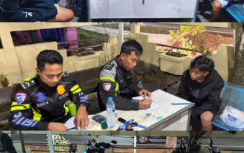 Satlantas Polres Kapuas Tindak Balap Liar dan Knalpot Brong, 19 Sepeda Motor Diamankan