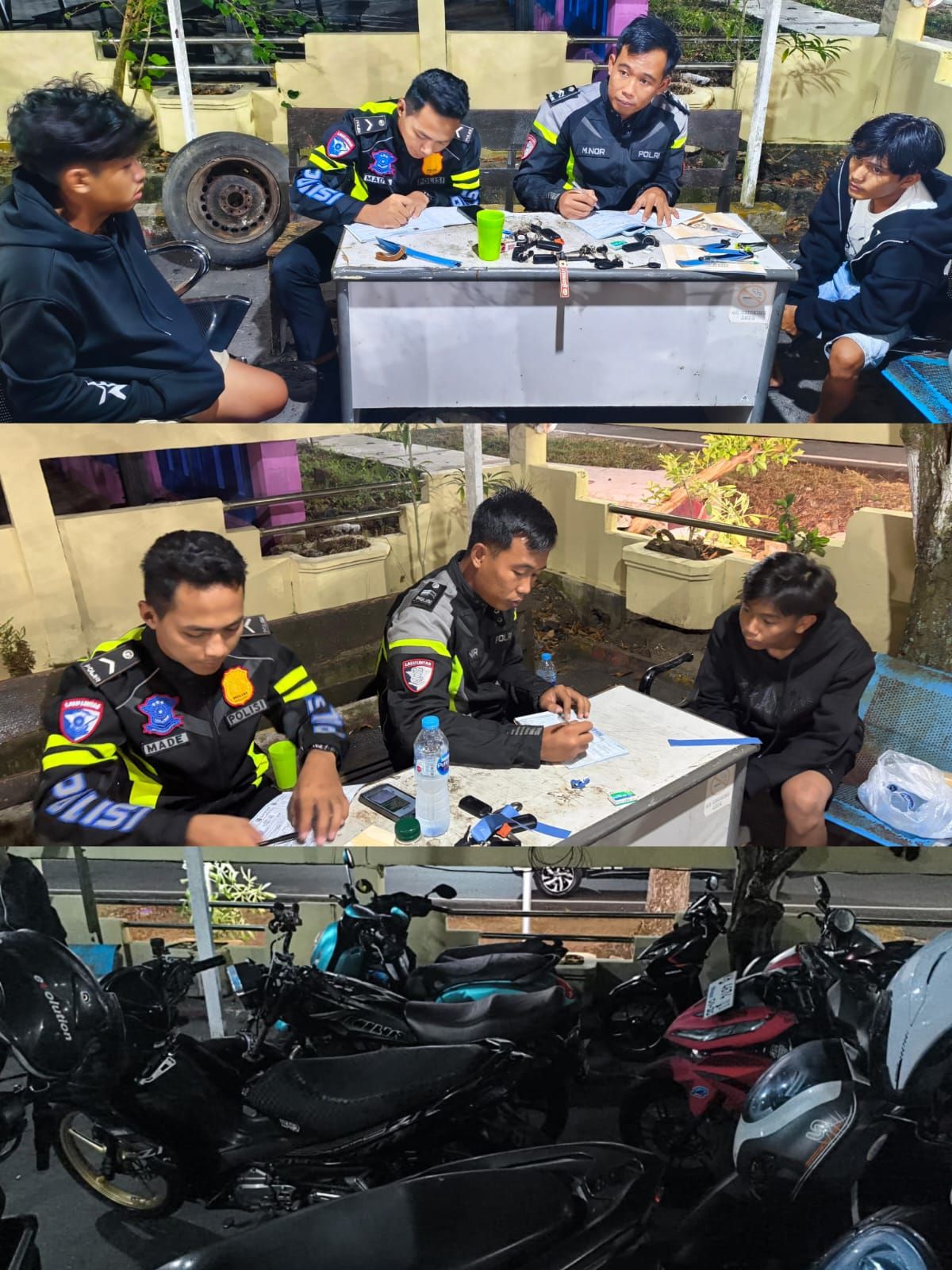Satlantas Polres Kapuas Tindak Balap Liar dan Knalpot Brong, 19 Sepeda Motor Diamankan