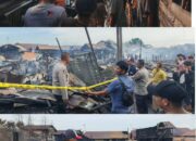 Polresta Palangka Raya Tangani Peristiwa Kebakaran yang Menghanguskan 36 Bangunan di Komplek Puntun