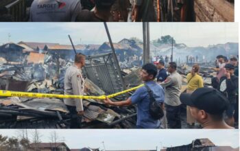 Polresta Palangka Raya Tangani Peristiwa Kebakaran yang Menghanguskan 36 Bangunan di Komplek Puntun