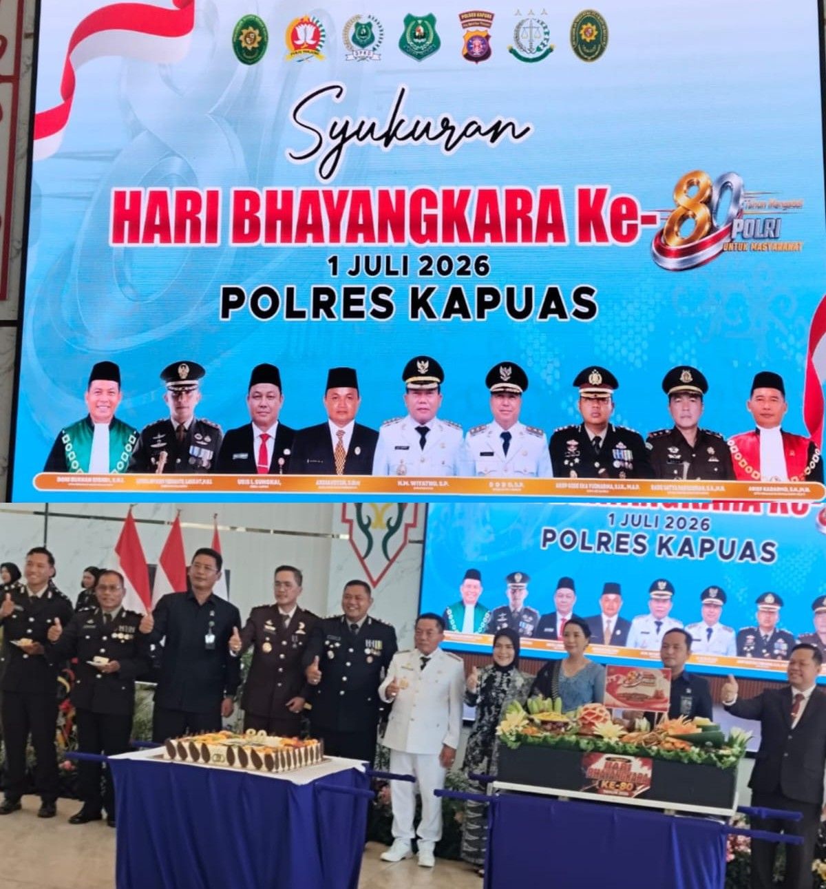 Bupati Kapuas Sampaikan Pidato Presiden dalam peringatan Hari Bhayangkara ke 80