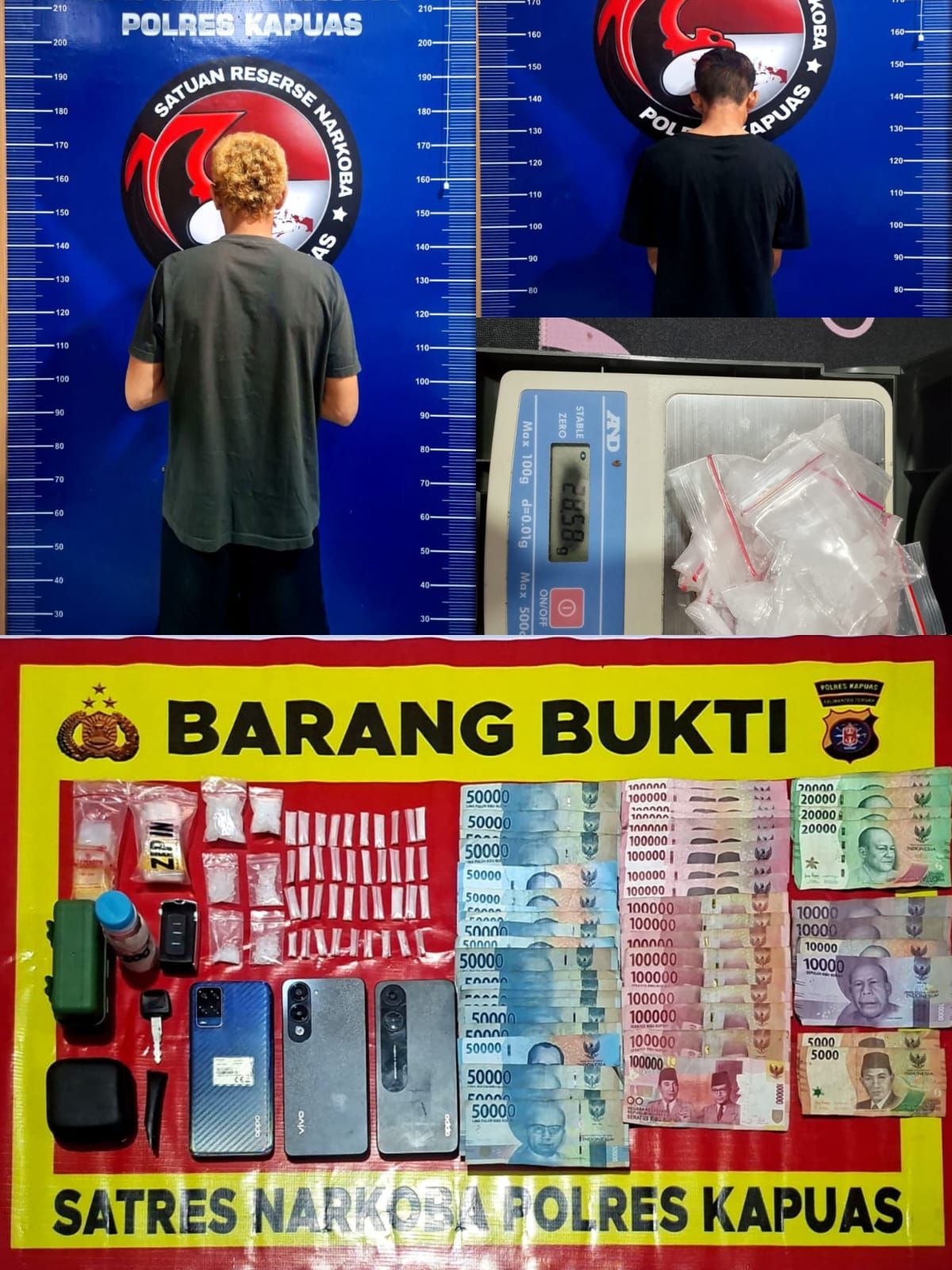 Penggerebekan di Pulau Petak, Polisi Amankan 45 Paket Sabu