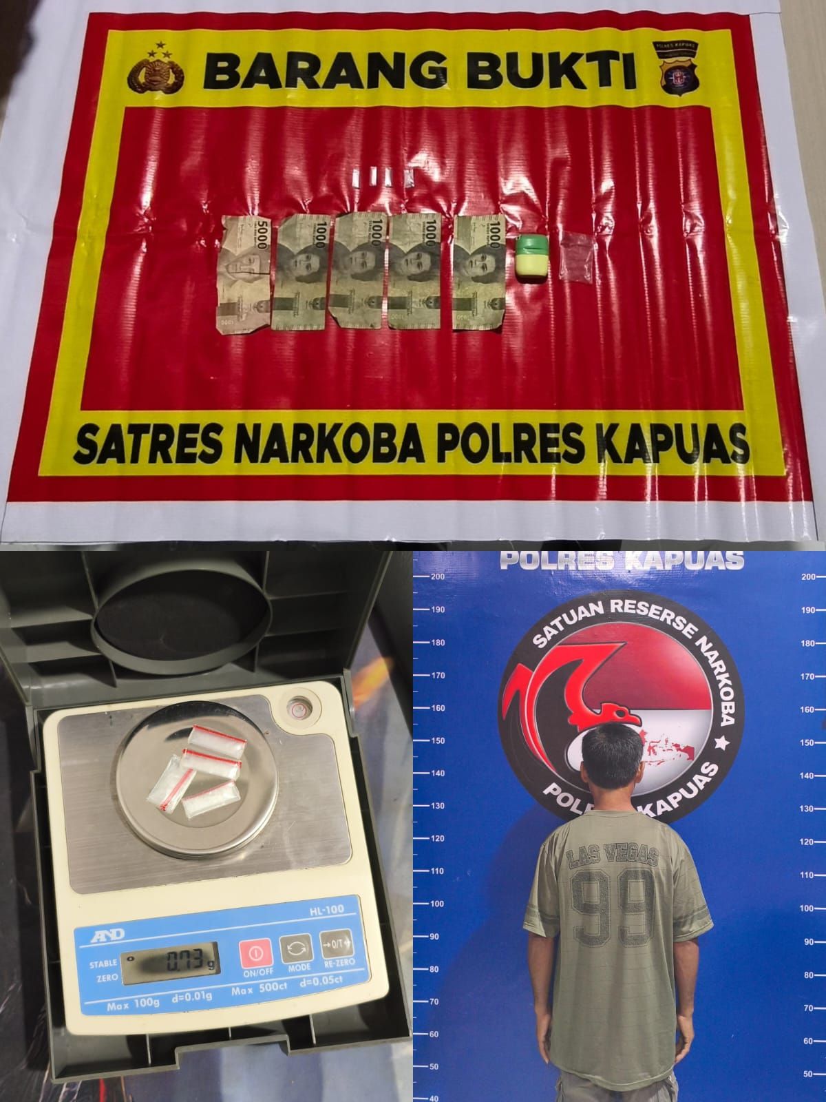 Polres Kapuas Ungkap Kasus Narkoba, Empat Paket Sabu Diamankan dari Rumah Warga