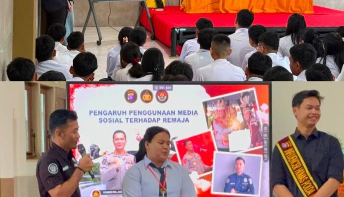 Bidhumas Polda Kalteng Sosialisasi Bijak Bermedia Sosial saat MPLS