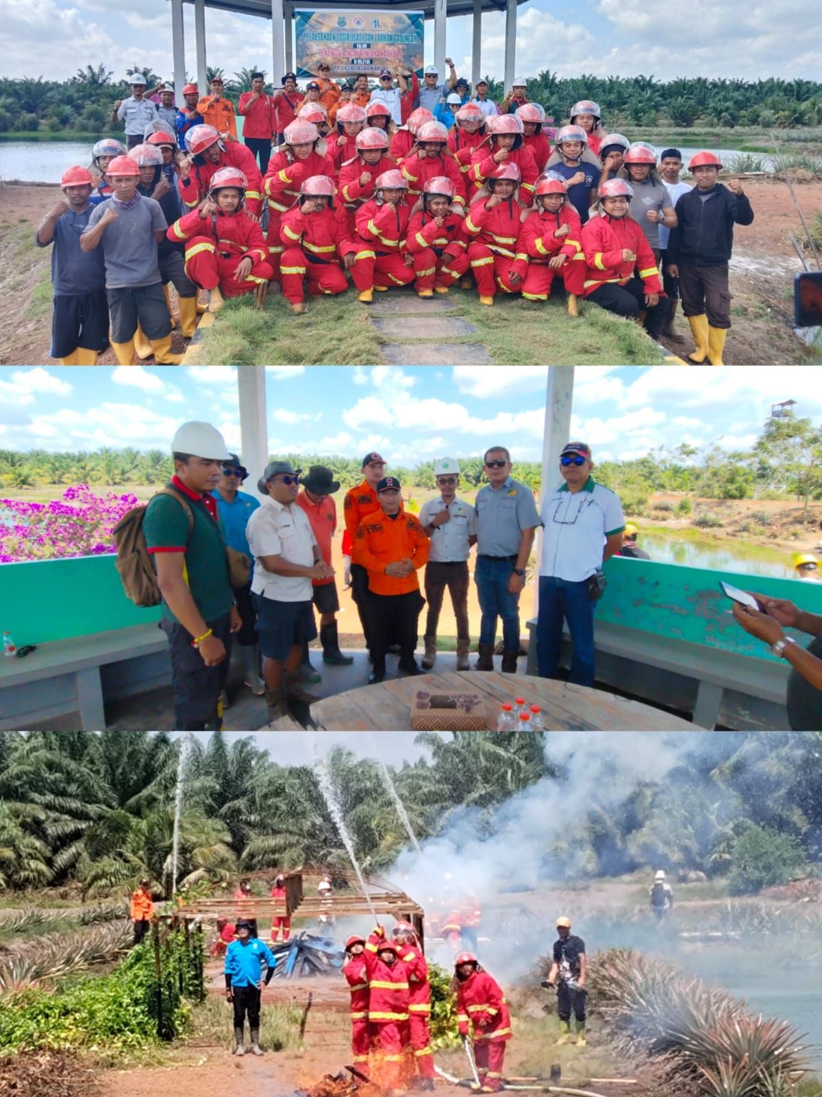 Waspada Puncak Kemarau Akhir September, BPBD Kapuas Latih Petugas Karhutla Bersama PT Lifere Agro Kapuas