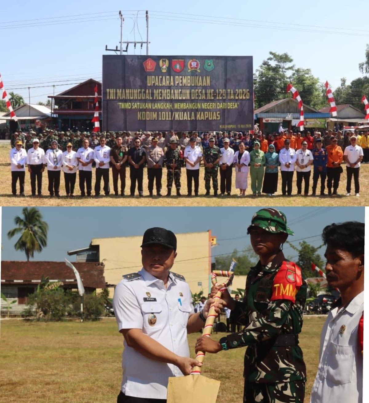 Wakil Bupati Kapuas Resmi Buka TMMD ke‑129, Bangun Infrastruktur dan Tingkatkan Kesejahteraan Masyarakat Desa Bandar Raya