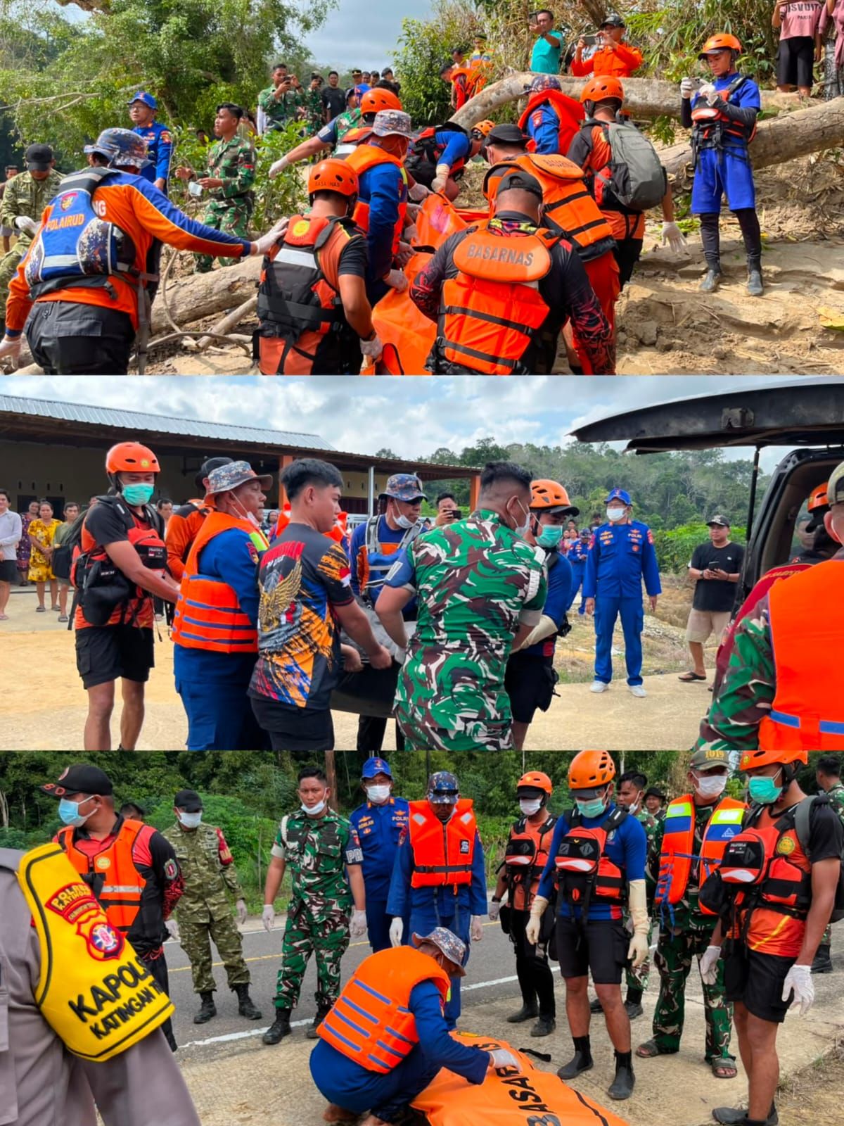 Kedua Korban Tenggelam di Sungai Katingan Telah ditemukan, Operasi SAR dinyatakan Selesai