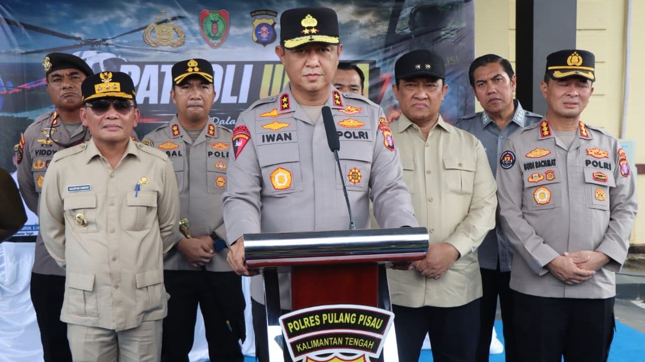 Kapolda Kalteng Bersama Gubernur Terjun Langsung Antisipasi Karhutla di Pulpis Lewat Patroli Udara