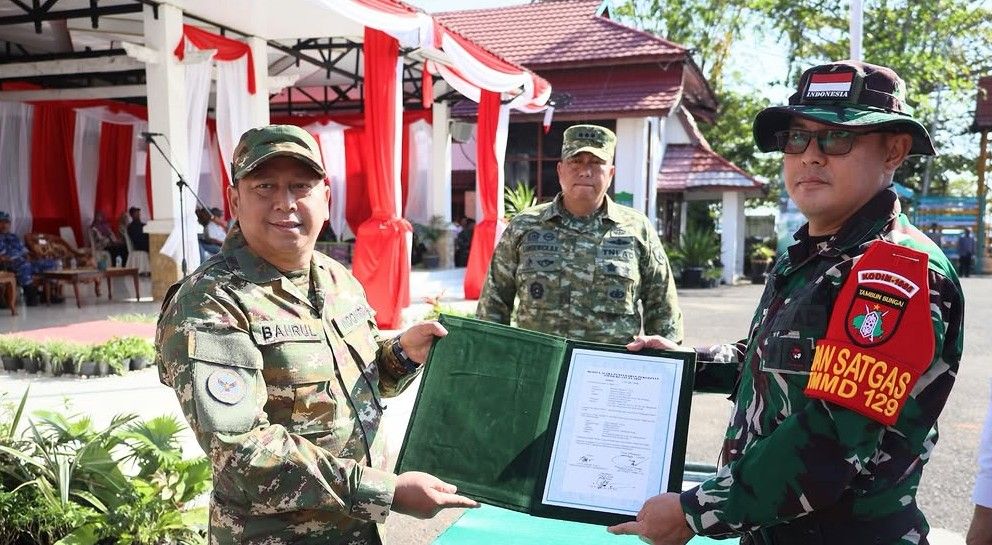 Pemkab Batola dan TNI Bangun Desa Tamban Bangun Lewat TMMD ke-129