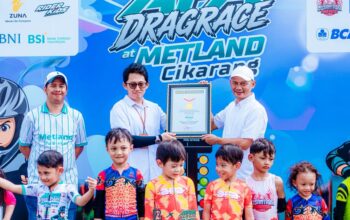 Metland Cikarang Kembali Raih Rekor MURI melalui Dragrace Pushbike dengan Peserta Anak Terbanyak Metland Cikarang Kembali Raih Rekor MURI melalui Dragrace Pushbike dengan Peserta Anak Terbanyak