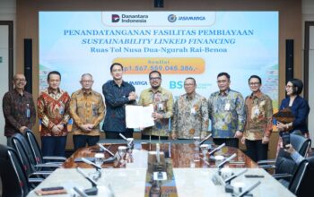 Perkuat Infrastruktur Hijau, PT Jasamarga Bali Tol dan BSI Tandatangani Kerjasama Pembiayaan Sustainability Linked Financing Senilai Rp1,56 Triliun Perkuat Infrastruktur Hijau, PT Jasamarga Bali Tol dan BSI Tandatangani Kerjasama Pembiayaan Sustainability Linked Financing Senilai Rp1,56 Triliun