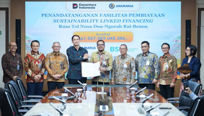 Perkuat Infrastruktur Hijau, PT Jasamarga Bali Tol dan BSI Tandatangani Kerjasama Pembiayaan Sustainability Linked Financing Senilai Rp1,56 Triliun