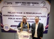 Ketua Umum SMSI Kukuhkan Pokja Newsroom Jaga Desa di Lampung Mengawal Desa, Mencegah Jaksa Ketua Umum SMSI Kukuhkan Pokja Newsroom Jaga Desa di Lampung Mengawal Desa, Mencegah Jaksa