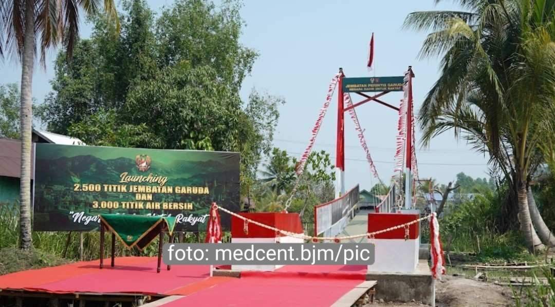 Jembatan Perintis Garuda Buka Akses Warga Basirih yang Puluhan Tahun Terisolir