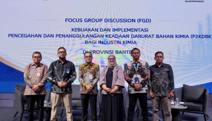 SUCOFINDO – Disperindag Banten Perkuat Sinergi Pencegahan dan Penanggulangan Keadaan Darurat Bahan Kimia