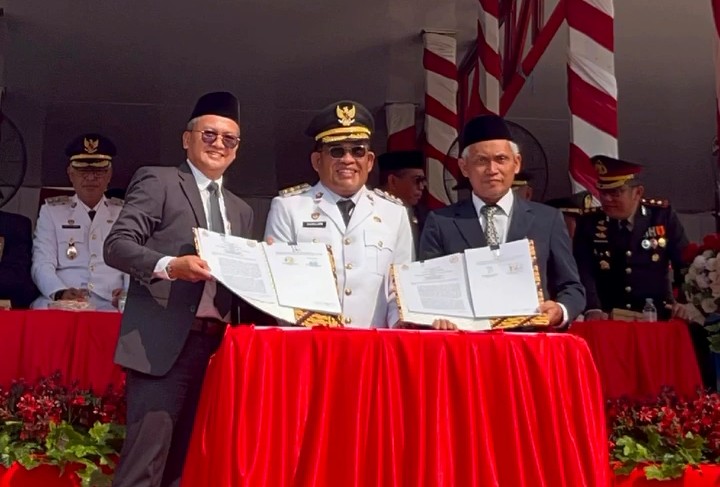Tepat di Peringatan HUT RI ke 81,PT Jamkrida Kalsel dan BPR Candi Agung Jalin Kerjasama Pembiayaan UMKM