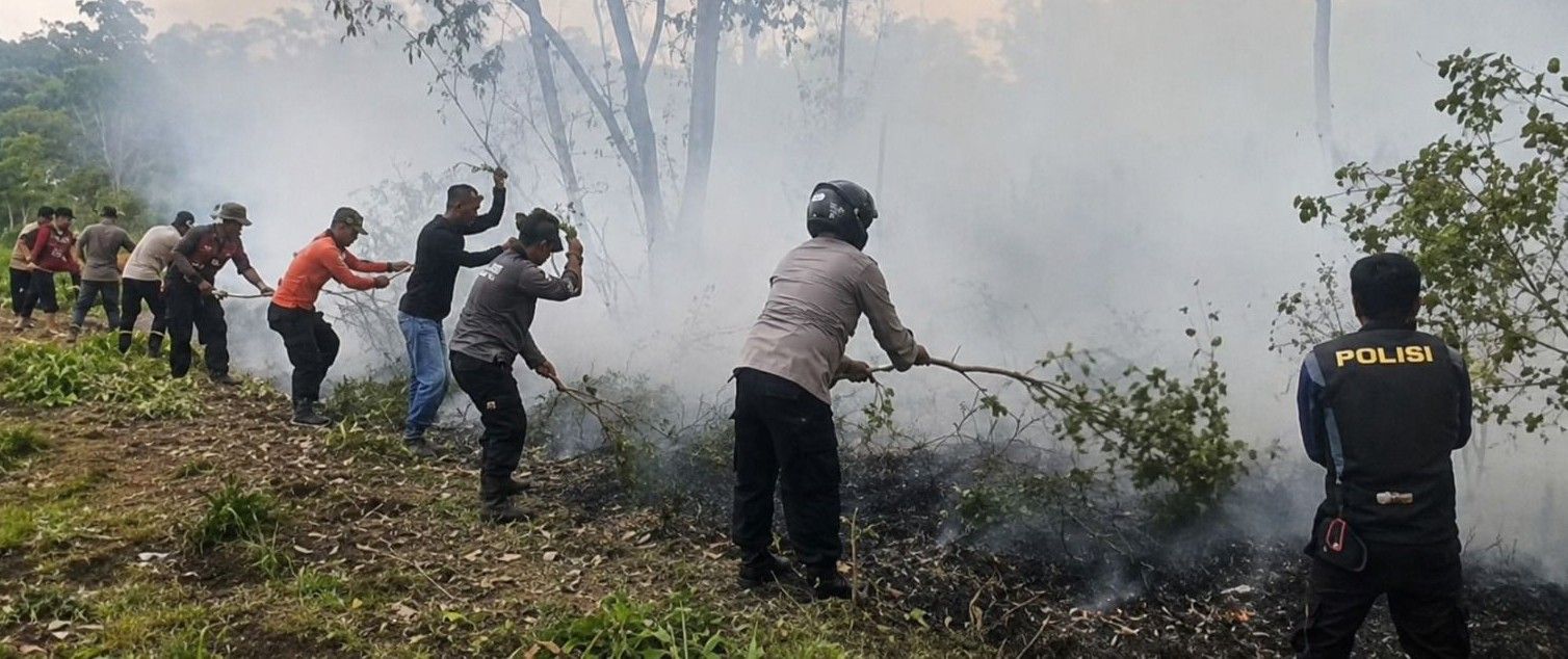 Cegah Karhutla Sebelum Api Menyala, 198 Peserta Didik Polri Turun Edukasi Masyarakat
