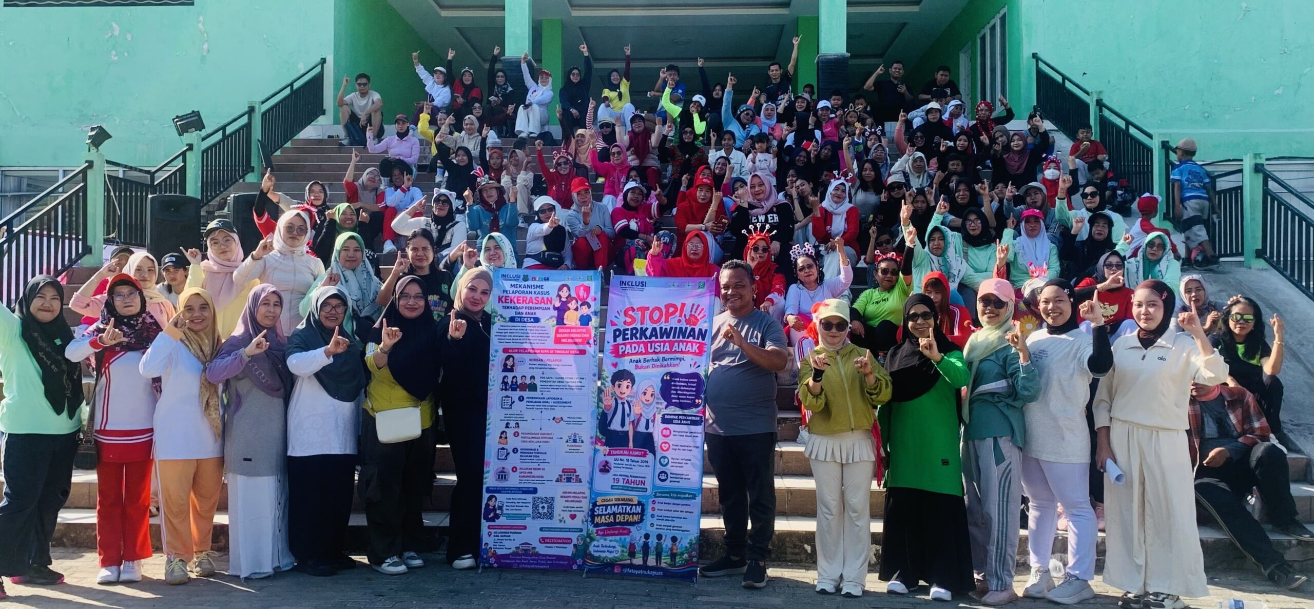 Hadiri Senam Sahabat Anak 2026, Hj. Masliana Perkuat Komitmen Mewujudkan Kabupaten Kapuas Ramah Anak