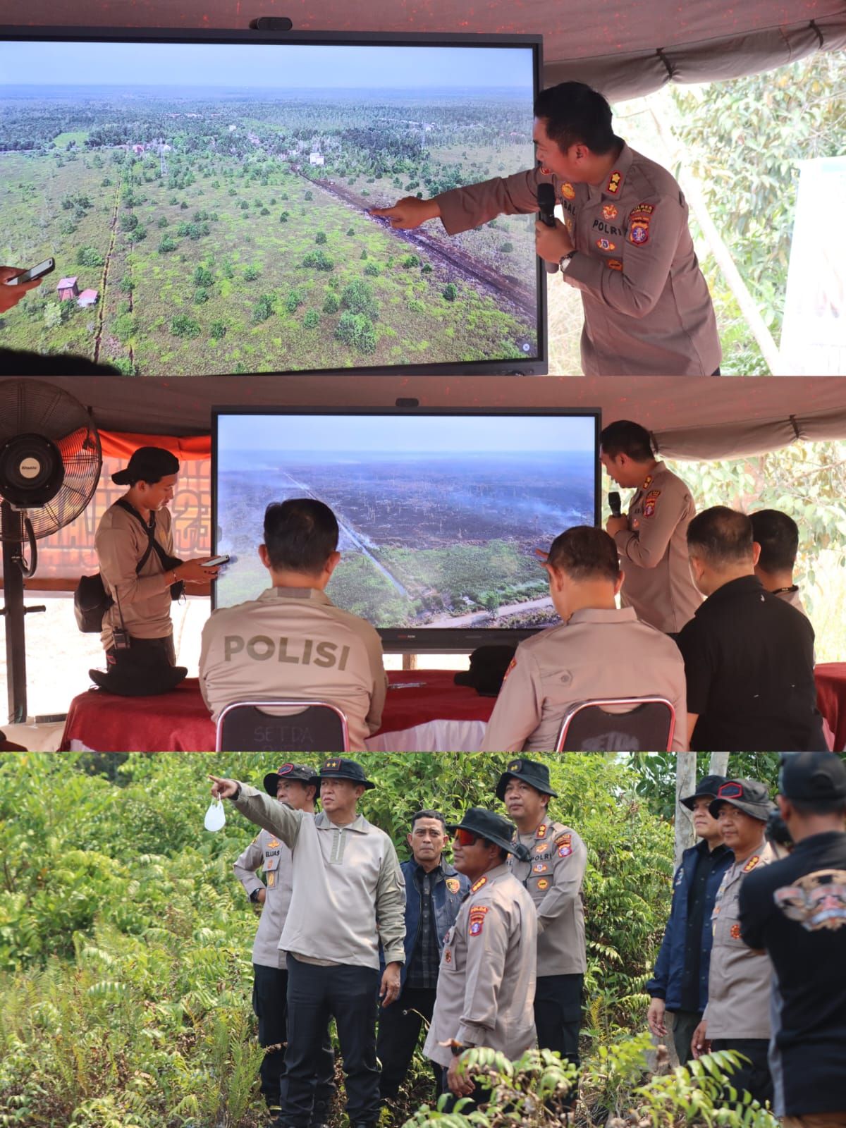 Konferensi Pers Kapolda Kalteng Ungkap 2 Pelaku Karhutla di Pulang Pisau, Bakar 12 Titik Lahan dan Ancam Saksi dengan Senapan Angin