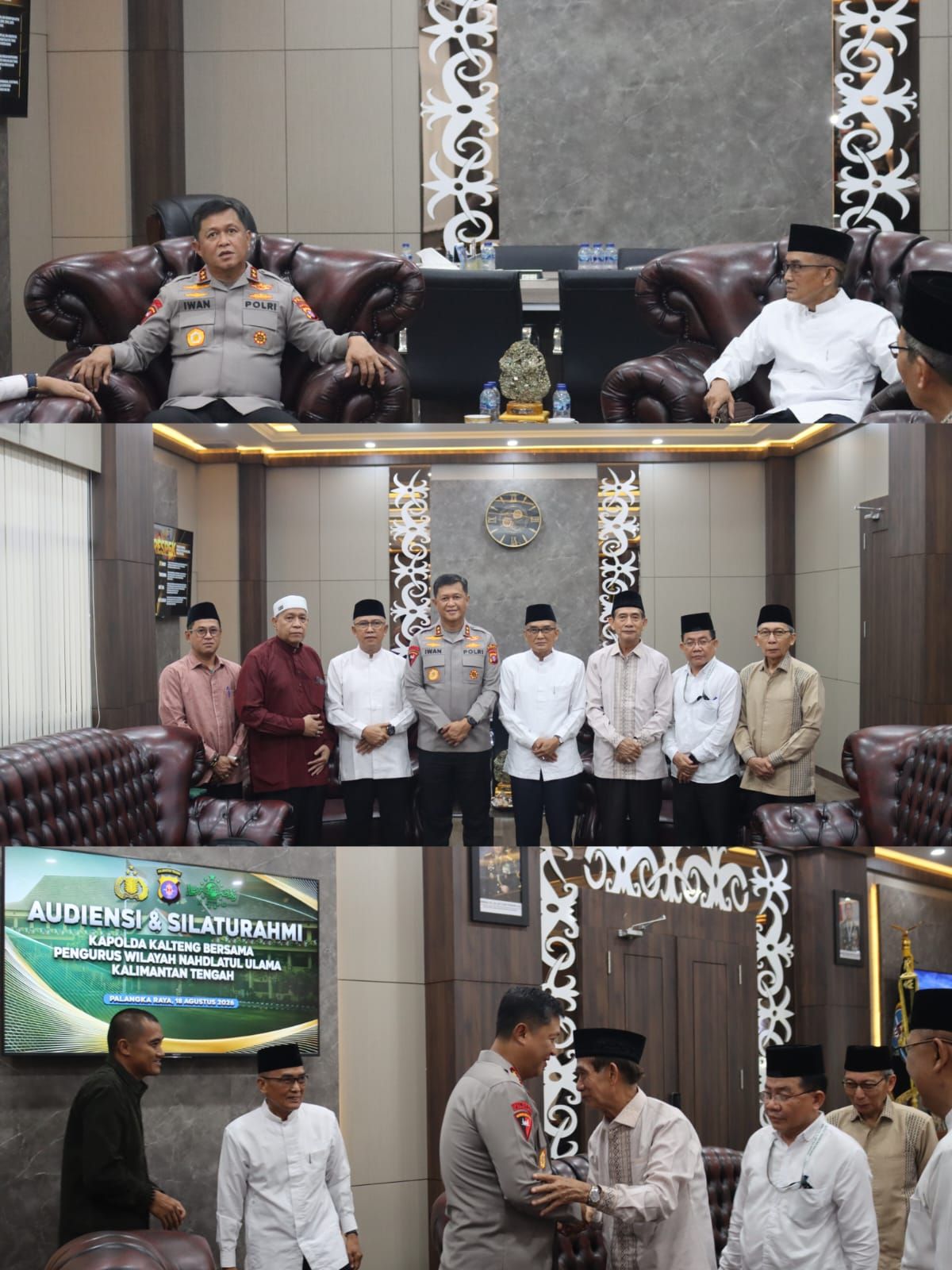 Kapolda Kalteng Terima Audiensi PWNU, Perkuat Sinergitas Bersama Ulama dan Umara Jaga Kebangsaan
