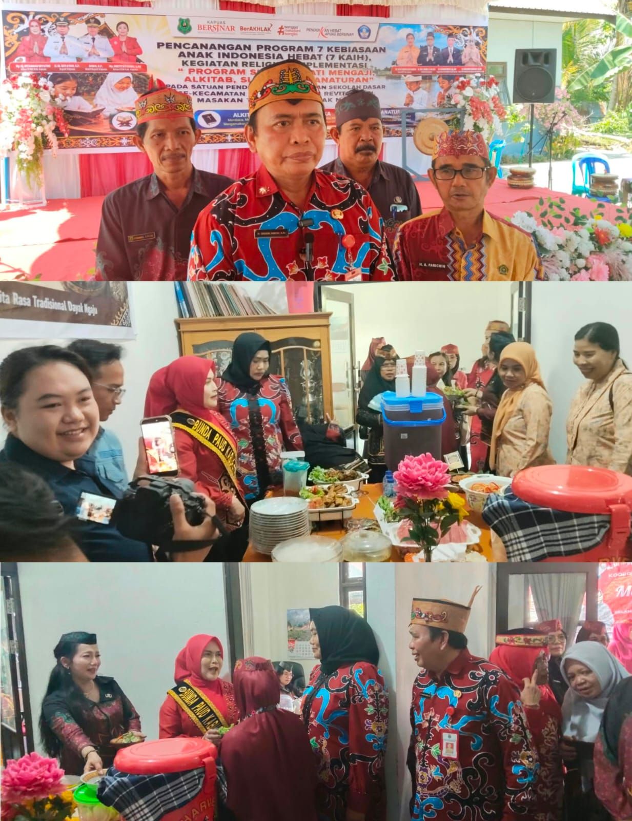 Bunda PAUD Kapuas Luncurkan Pencanangan Kebiasaan Anak Hebat & Kamis Berbudaya, Disertai Penandatanganan MoU Penguatan Kegiatan Religius