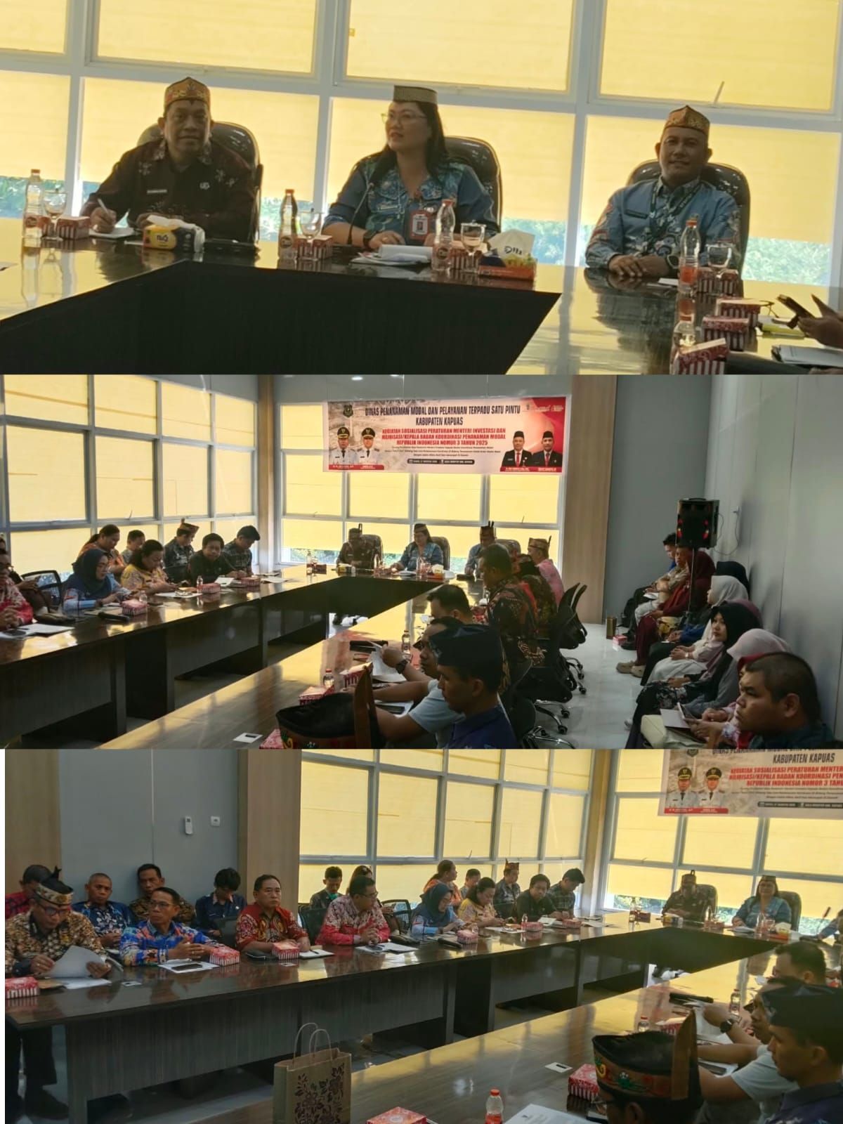Dorong Kemitraan Usaha Besar dan UMKM, DPMPTSP Kapuas Gelar Sosialisasi Permen Investasi No.3/2025