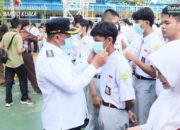 Pemkab Batola dan Forkopimda Bergerak, Masker Dibagikan kepada Warga dan Pelajar