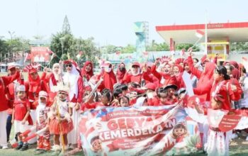 31 PAUD Semarakkan Gebyar Merah Putih, Bunda PAUD Batola Dorong Anak Berani dan Kreatif