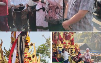 Upacara Ngaben Masal Banjar Merta Digelar di Desa Batu Nindan Kapuas