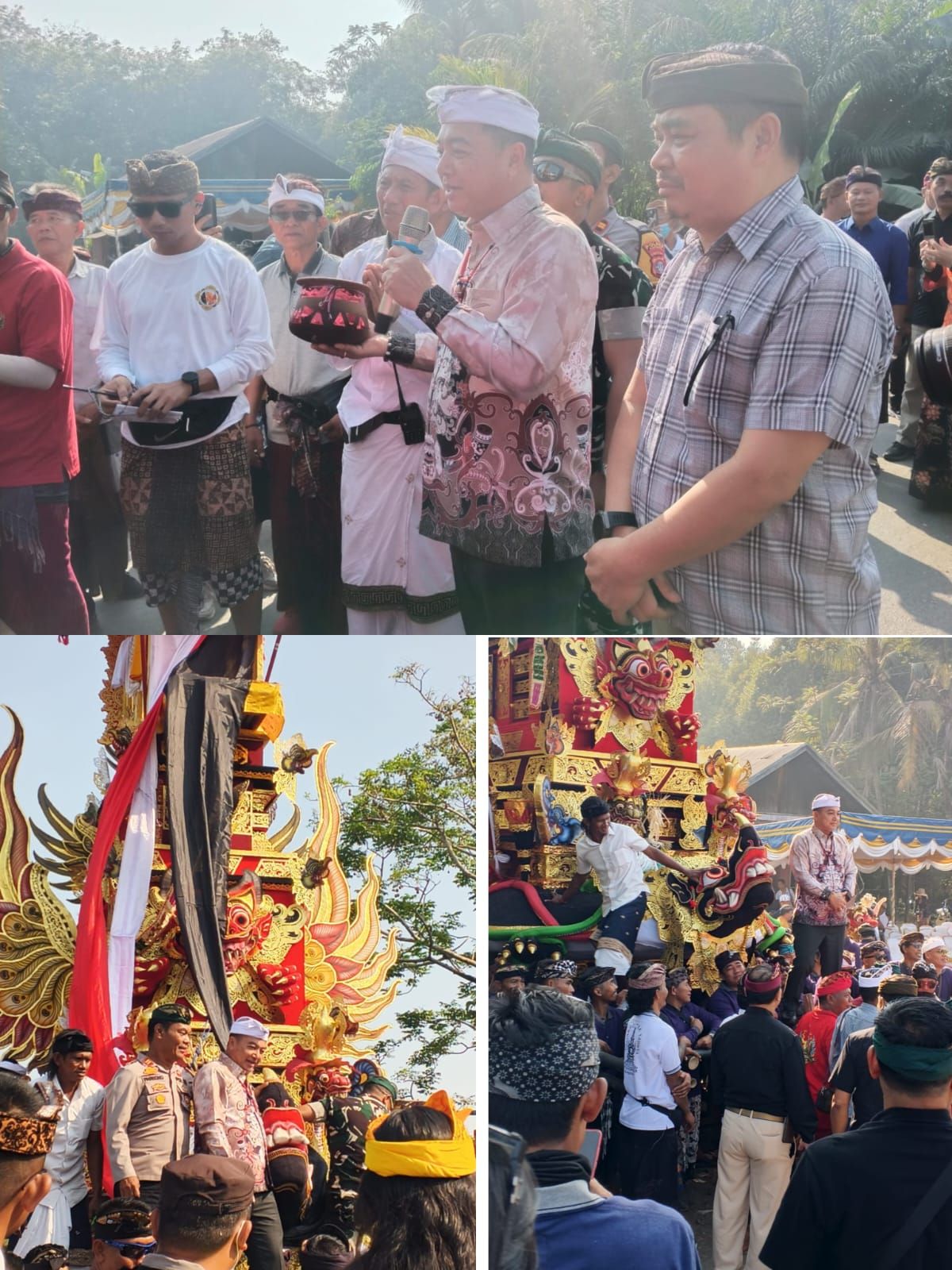 Upacara Ngaben Masal Banjar Merta Digelar di Desa Batu Nindan Kapuas