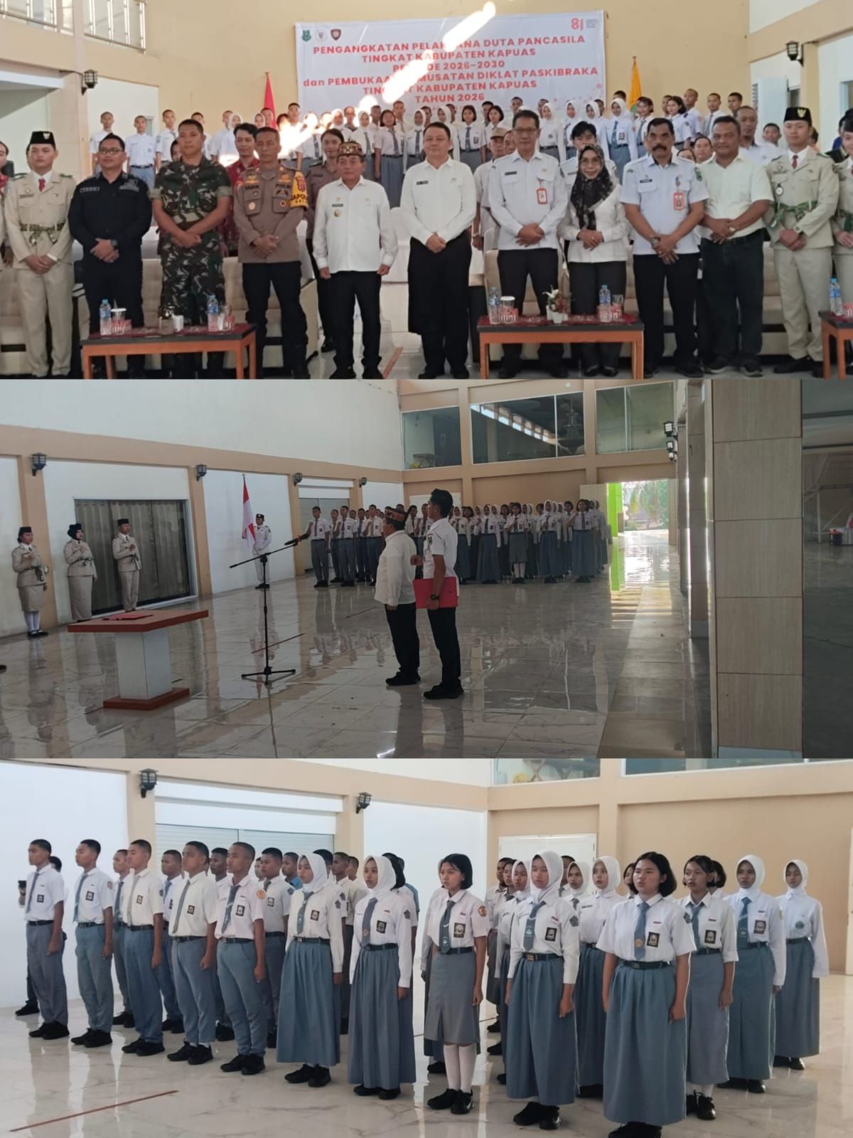 Bupati Wiyatno Hadiri Pelaksana Duta Pancasila Periode 2026-2030 dan Membuka Pemusatan Latihan Paskibraka 2026