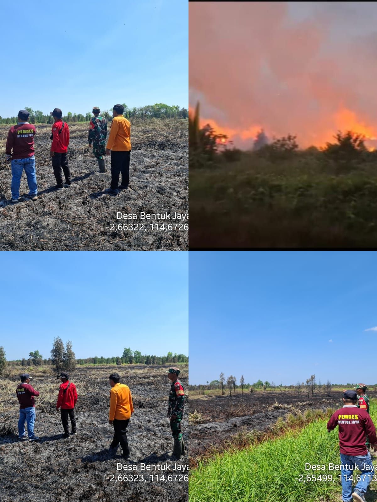 KARHUTLA di Dadahup A5 Cepat Diredam,Berkat Sinergi Tim Gabungan dan Warga setempat Teruji Tangguh