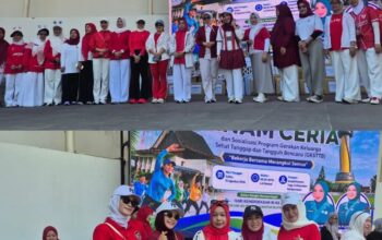 TP PKK Barito Kuala Bersama Organisasi Perempuan Kalsel Semarakkan HUT RI