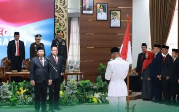 Bupati Batola Kukuhkan Paskibraka 2026, Siap Emban Tugas Kibarkan Merah Putih