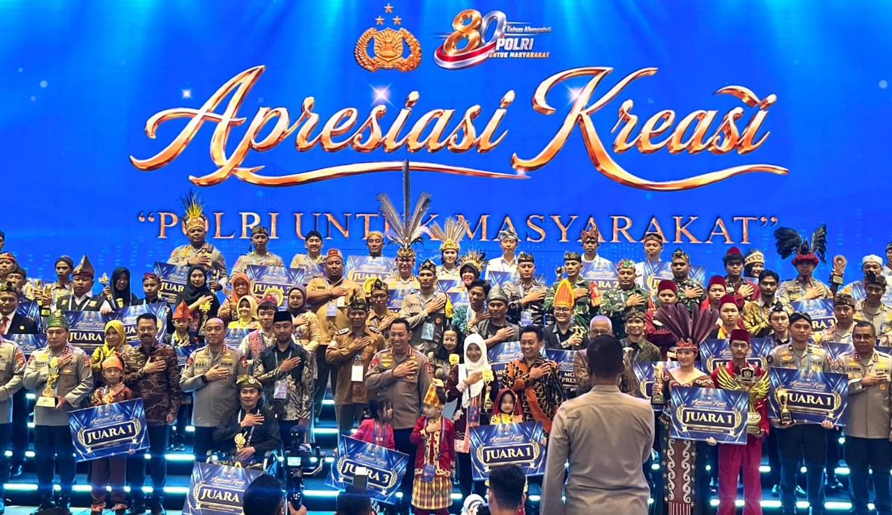 Polda Kalteng Raih Dua Penghargaan di Malam Apresiasi Kreasi Polri