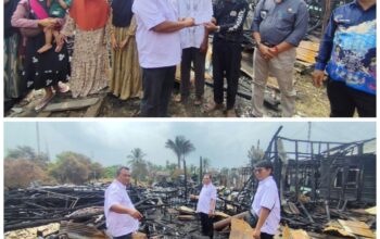 KADIN Kapuas Tinjau Lokasi Kebakaran & Serahkan Bantuan Tunai