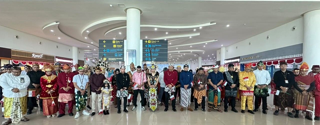 HUT ke-81 RI, Bandara Syamsudin Noor Ajak Pengguna Jasa Hening Sejenak untuk Indonesia