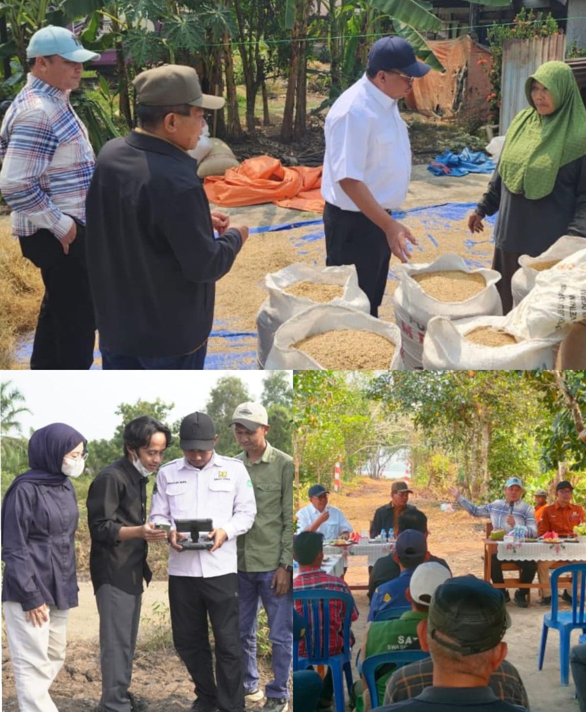 Pemkab Kapuas Bersama Kementan RI Lakukan Monev Kawasan Pertanian dan Tinjau Lokasi Mobile Rice Unit