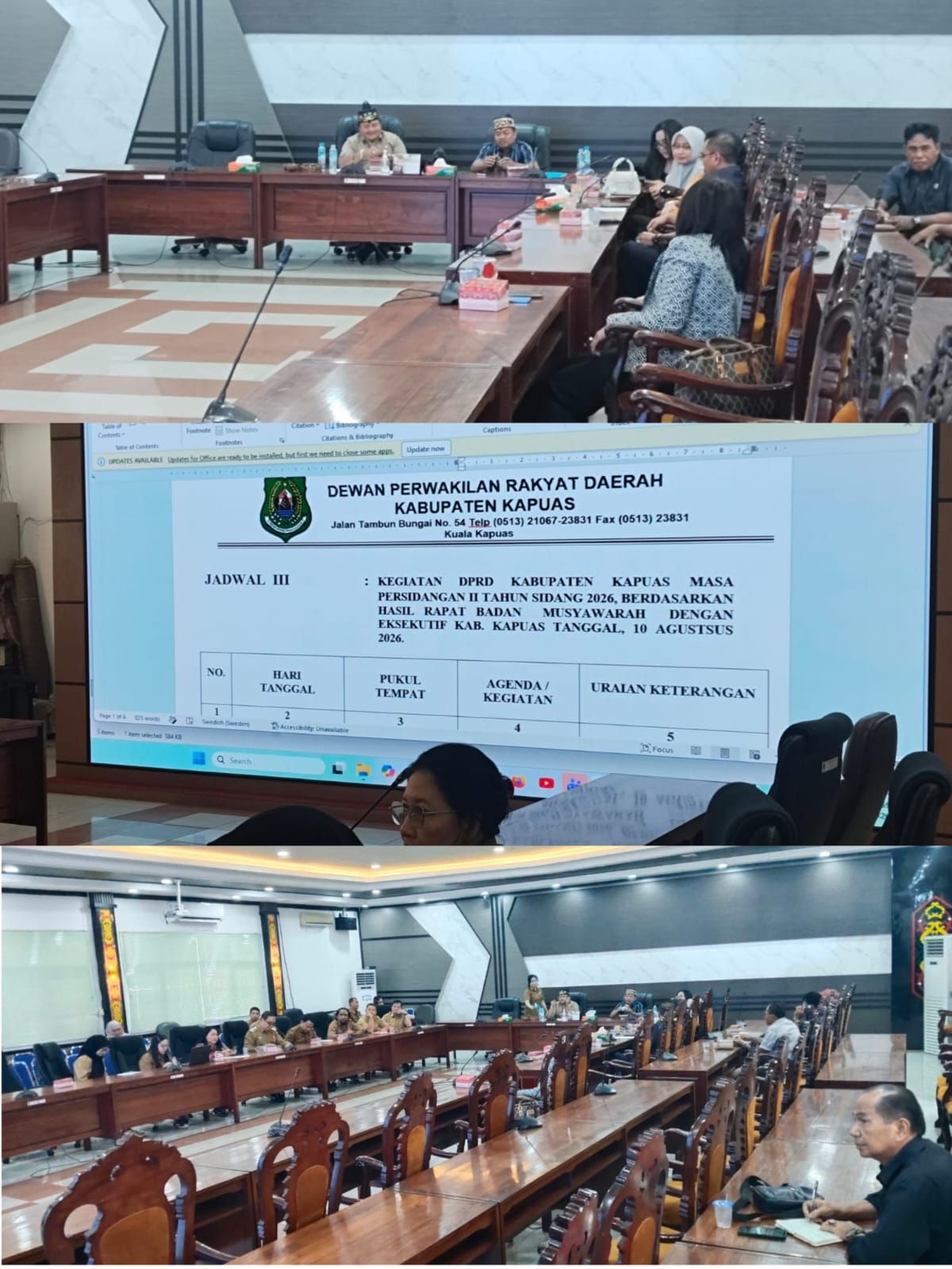 Rapat BANMUS DPRD Kapuas: Sepakati Agenda Pembahasan Anggaran Perubahan 2026, Tekankan Sinergi dan Pemerataan Pembangunan