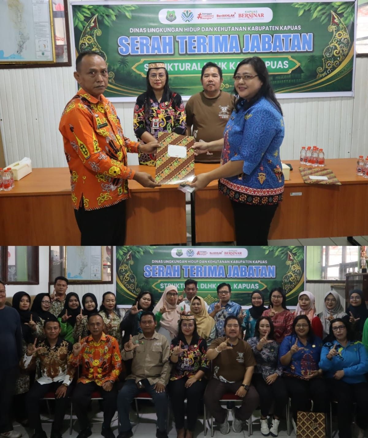 Serah Terima Jabatan Pejabat Eselon III DLHK Kapuas Berlangsung Hikmat, Ditekankan Sinergi dan Pelayanan Lingkungan Berkelanjutan