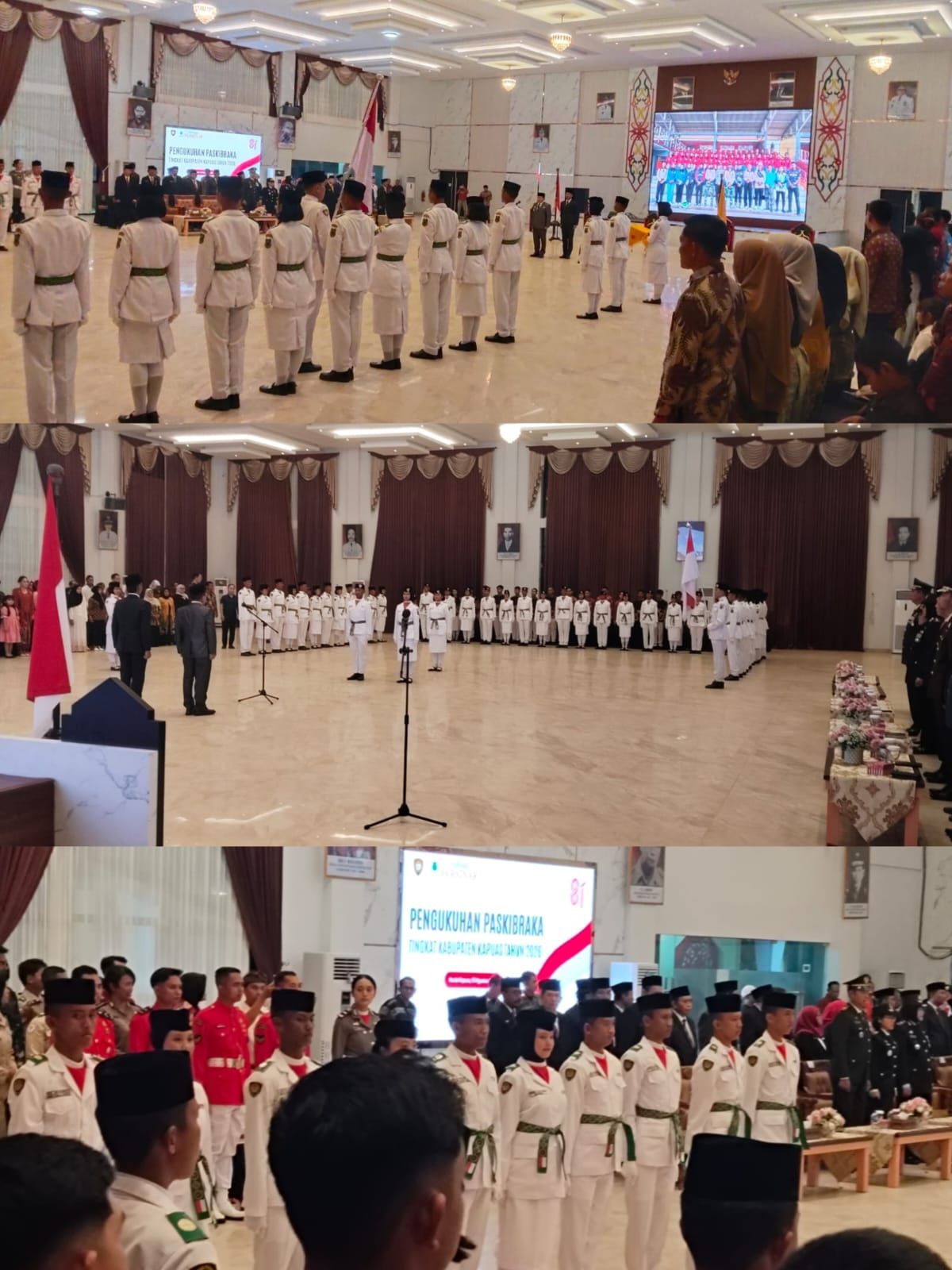 Bupati Kapuas Resmi Kukuhkan 42 Anggota PASKIBRAKA Tahun 2026, Simbol Harapan dan Semangat Generasi Muda