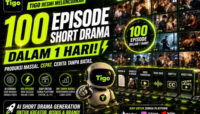 Tigo Resmi Meluncurkan Layanan “100 Episode Short Drama dalam 1 Hari”, Produksi AI Short Drama Memasuki Era Skala Besar