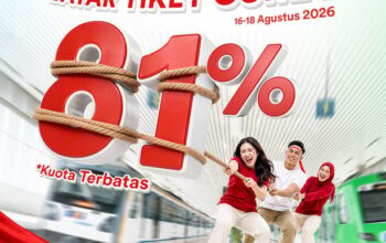 KAI Bandara Hadirkan Promo “Bayar Tiket Cuma 81%” Sambut HUT ke-81 RI KAI Bandara Hadirkan Promo “Bayar Tiket Cuma 81%” Sambut HUT ke-81 RI