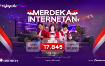 Merdeka Internetan! MyRepublic Fiber Tebar Promo Spesial Rp17.845 untuk Koneksi Tanpa Batas Merdeka Internetan! MyRepublic Fiber Tebar Promo Spesial Rp17.845 untuk Koneksi Tanpa Batas