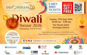 Satu Bulan Menuju Indoindians Diwali Bazaar 2026, Tiket Early Bird Buy 1 Get 1 Free Resmi Dibuka