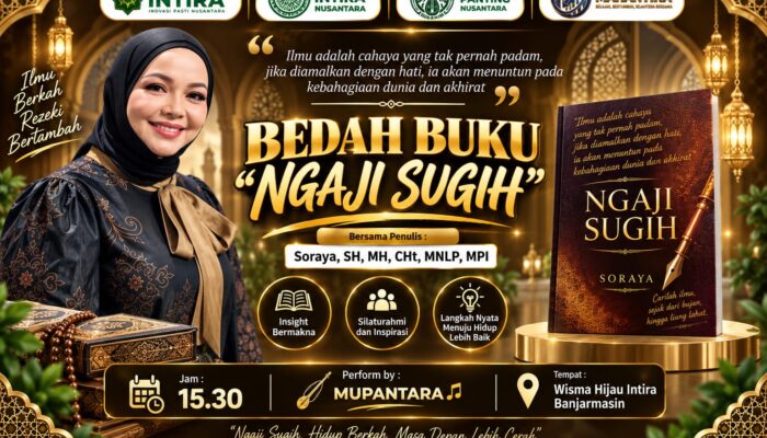 Bedah Buku “Ngaji Sugih” di Bsnjarmasin: Mengajak Masyarakat Menemukan Kekayaan Dari dalam diri