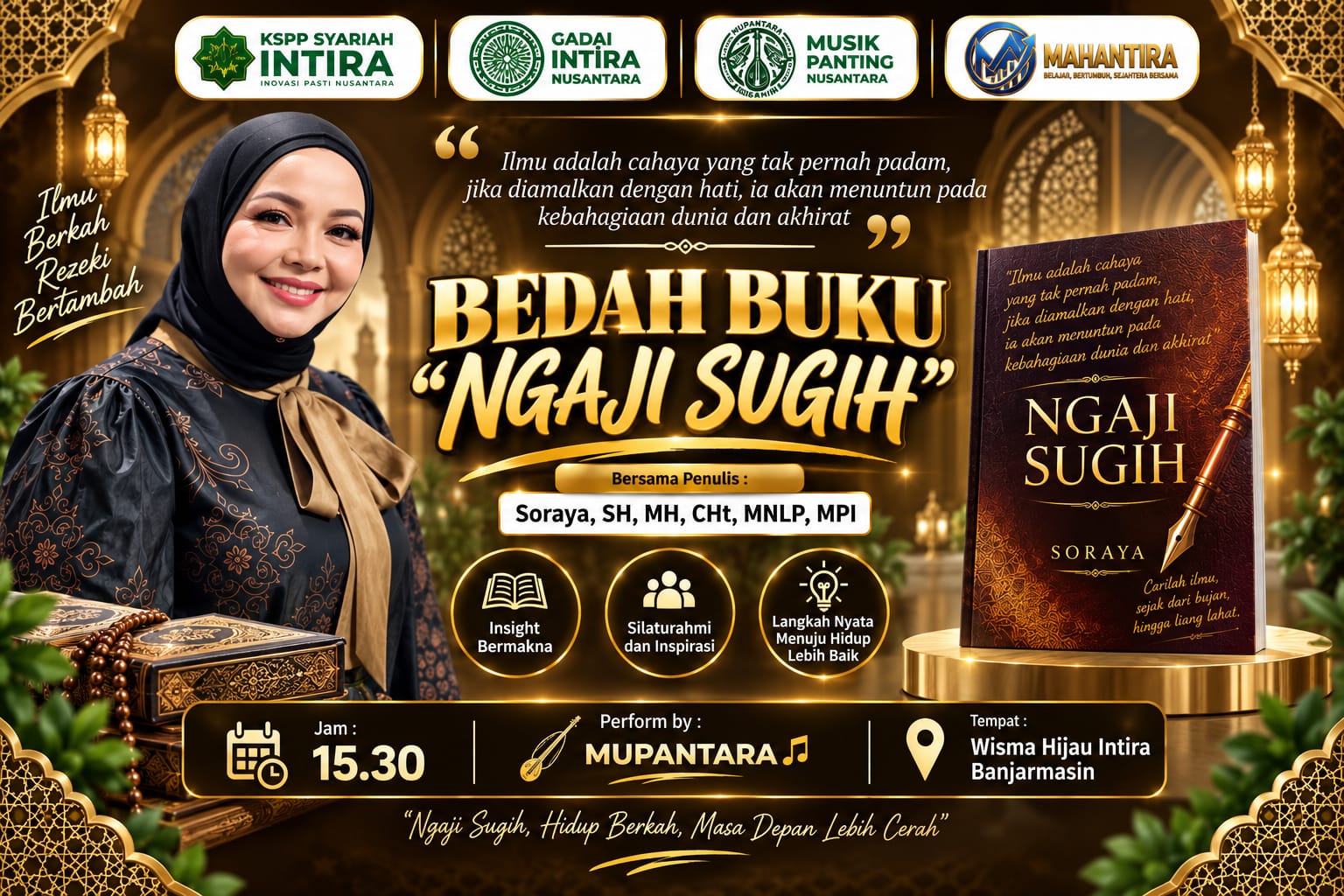 Bedah Buku “Ngaji Sugih” Ajak Masyarakat Temukan Kekayaan dari dalam Diri