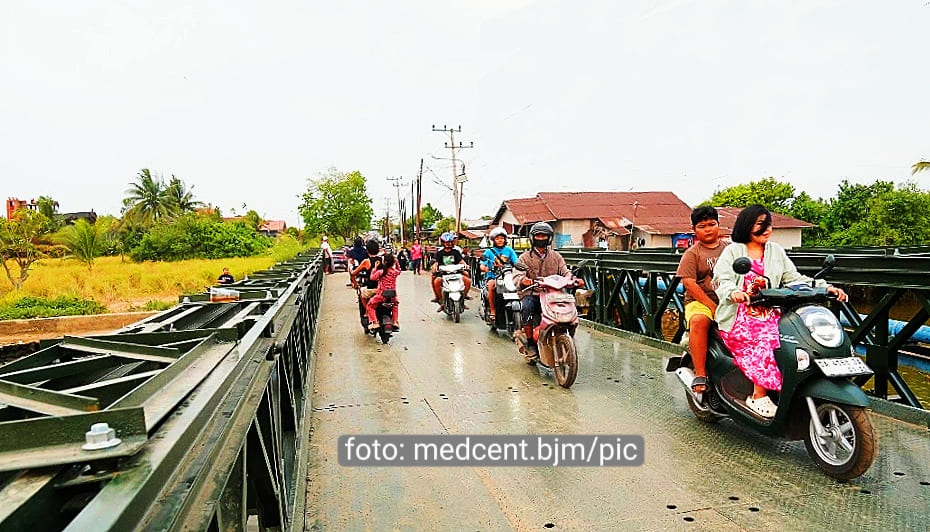 Jembatan Sementara Saka Harang Kembali Dibuka