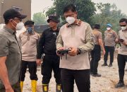 Bersama Kabinda, Kapolda Kalteng Tinjau Penanganan Karhutla di Manduhara